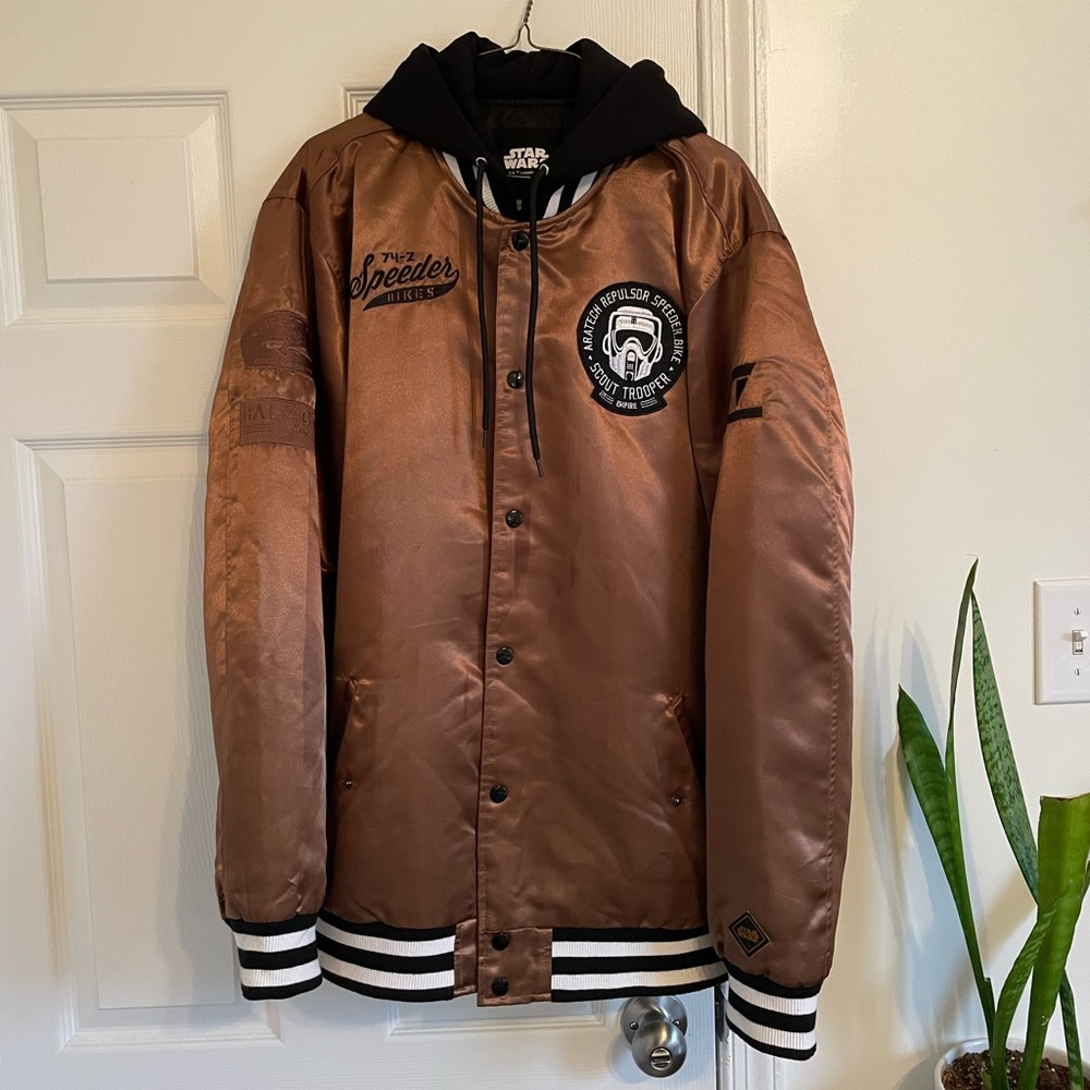Star Wars Endor Scout Trooper Satin Bomber jacket
